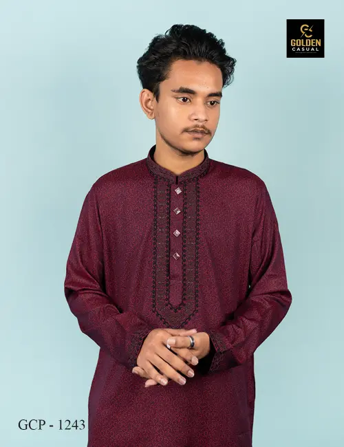 Overall jacket print Maroon